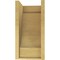 Ekena Millwork 8"W x 8"D x 16"H Wide Alpine Rough Cedar Woodgrain TimberThane Corbel, Primed Tan CORUR08X08X16ALPRCPR - alternate 3